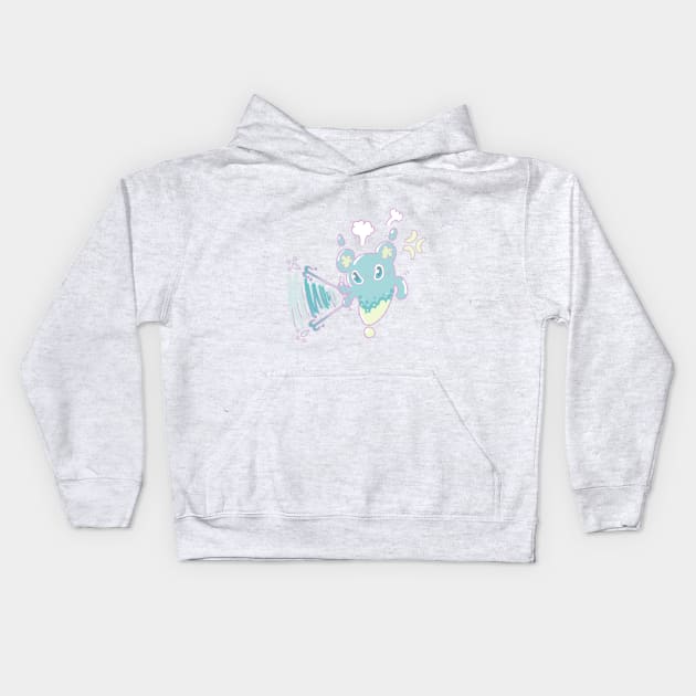 Upset Drippy FFXIV Kids Hoodie by AshnoAlice